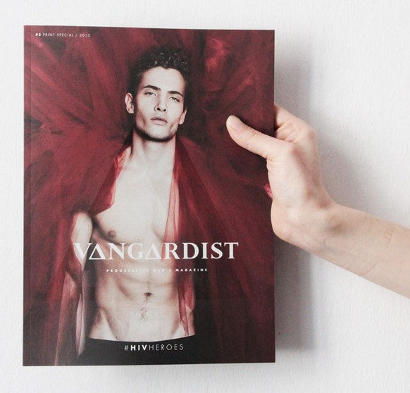 A Magazine with HIV positive infused ink