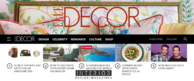 Interior Design Magazines - Why You Should Add Elle Decor to Your Faves ➤ To see more news about the Interior Decorating Magazines in the world visit us at www.interiordesignmagazines.eu #interiordesignmagazines #designmagazines #interiordesign @imagazines