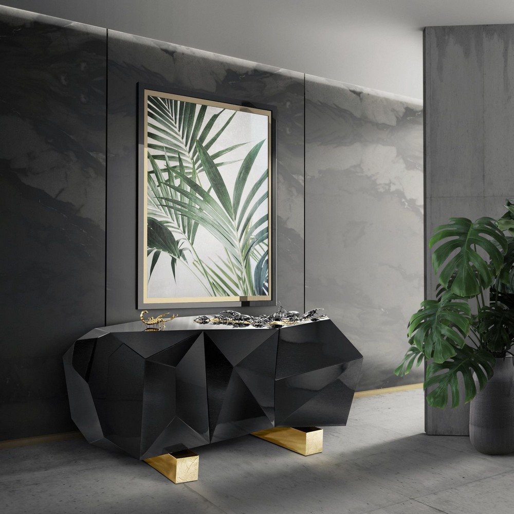 Luxury Credenzas: Why Black Interiors Are Always On Trend