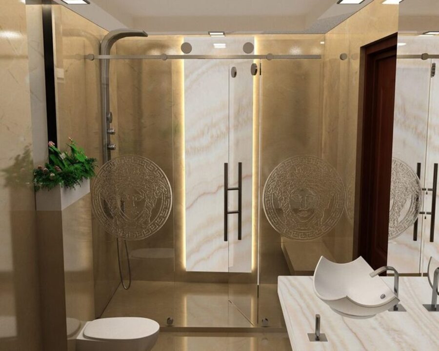 luxury gold interior bathroom shruti india