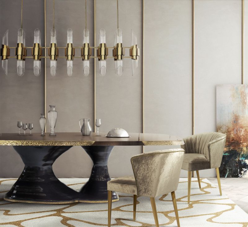 moden luxurious dining room