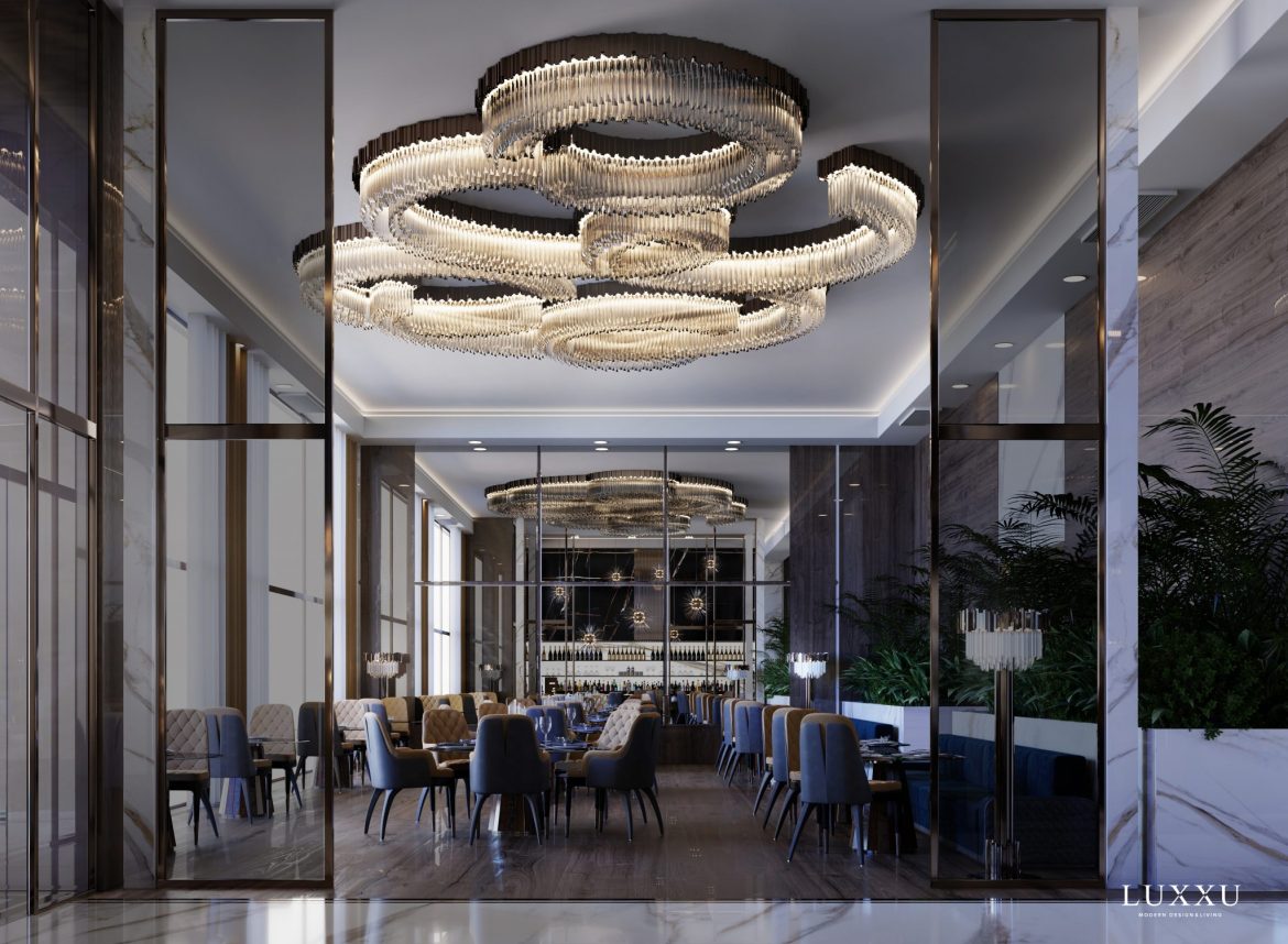 luxurious dining room Opulent Hospitality Design – A Luxurious Sydney Hotel Décor By Luxxu