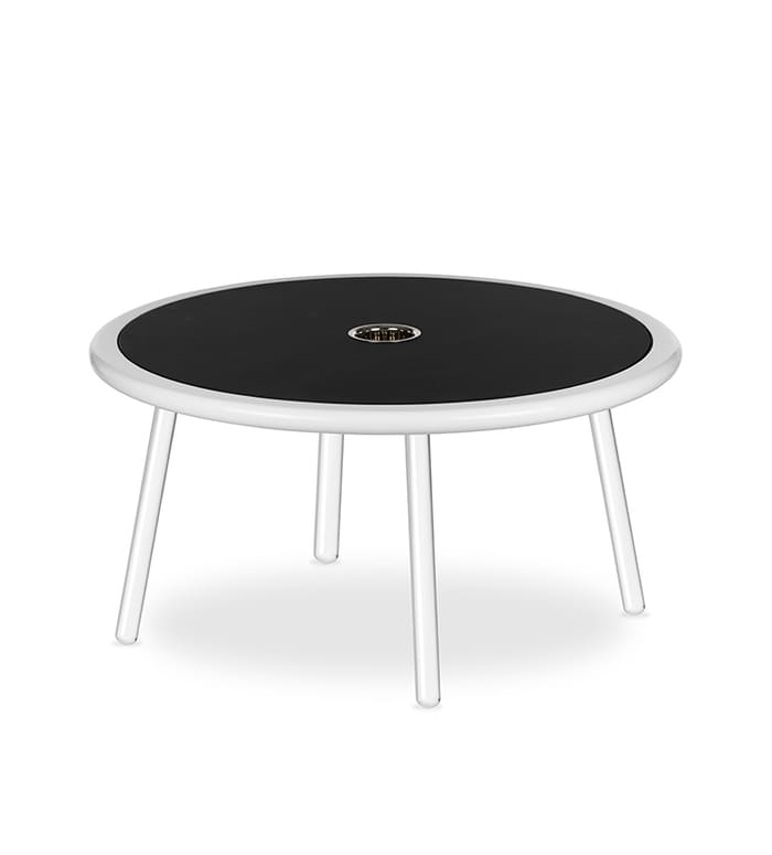 Smal Black And Whire Center Table For Kids Room