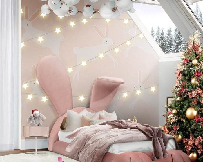 Pink Bunny Bed For Aa Kids Room