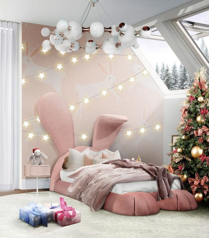Pink Bunny Bed For Aa Kids Room