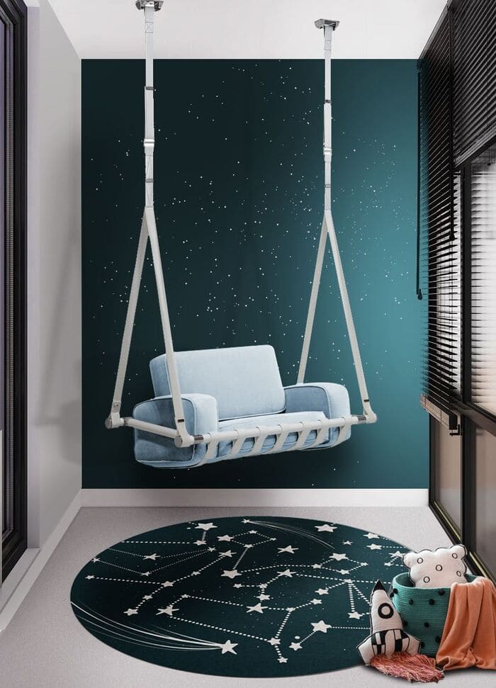 Blue Swing kids room