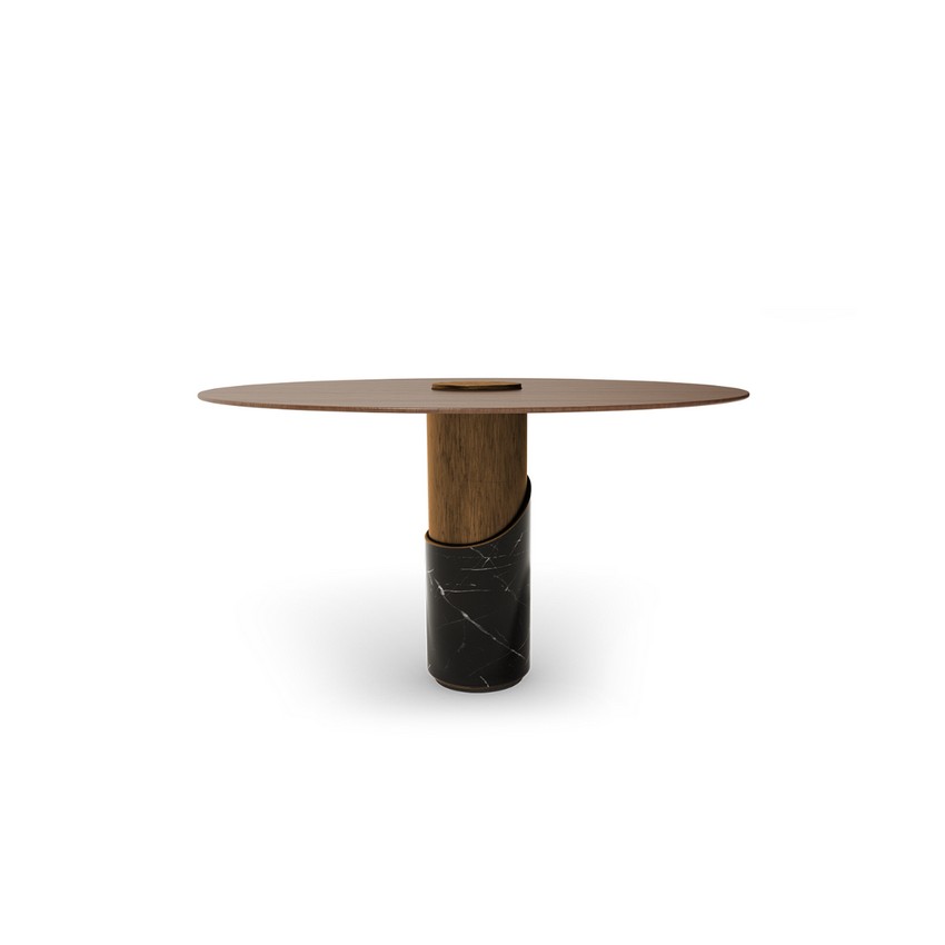 fine dining table wood metal