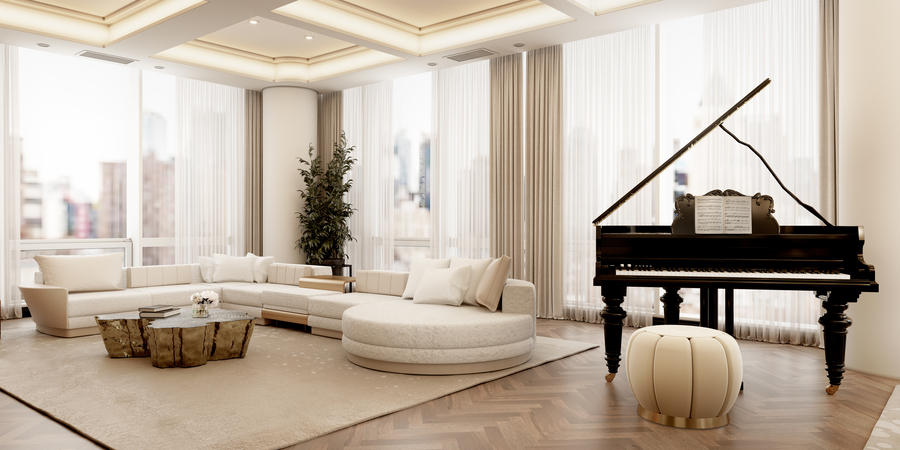 White Sofa Inspirations For A Luxurious Living Room