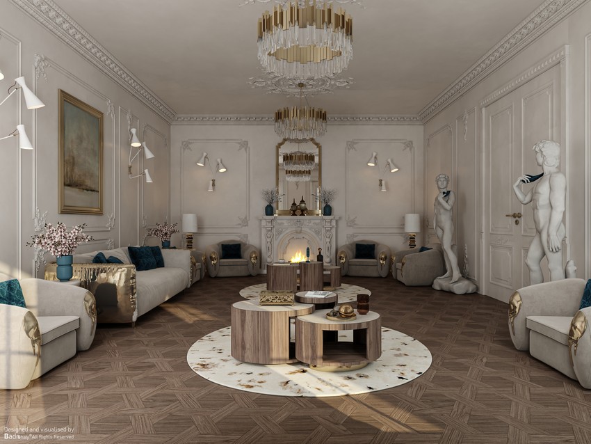 Opulent Modern Classic Living Room