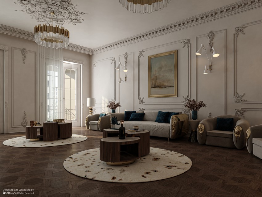 Opulent Modern Classic Living Room