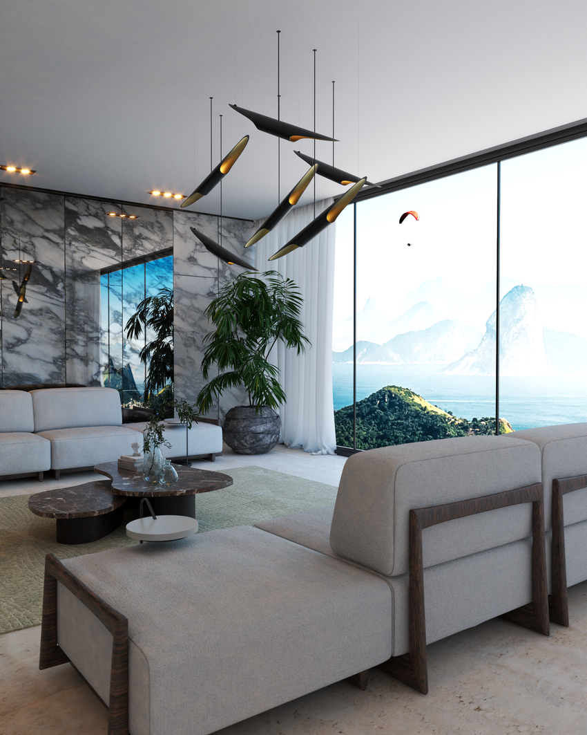 Living Room In Rio De Janeiro: Minimal And Elegant