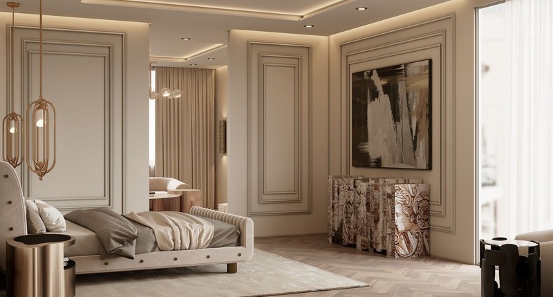 Bedroom With Beige Tones