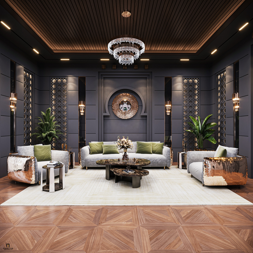 Luxury Modern Living Room In Partnership With Mohamed Younis