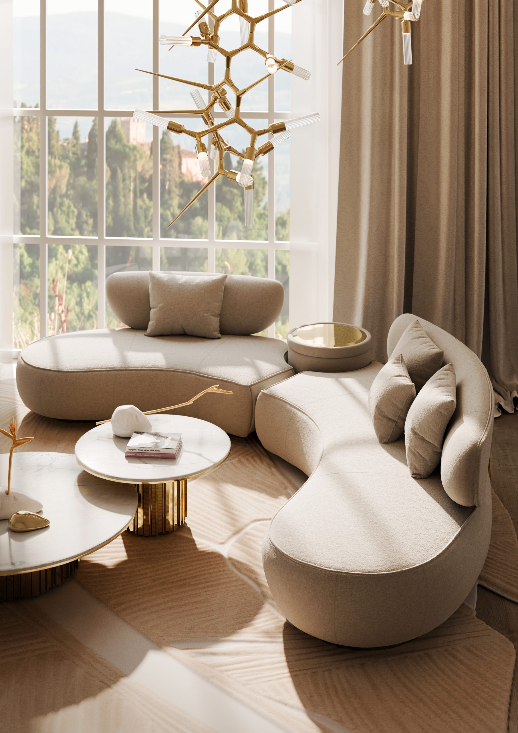 Draped in Gold: Two Editorial Collections for the Glossy Pages